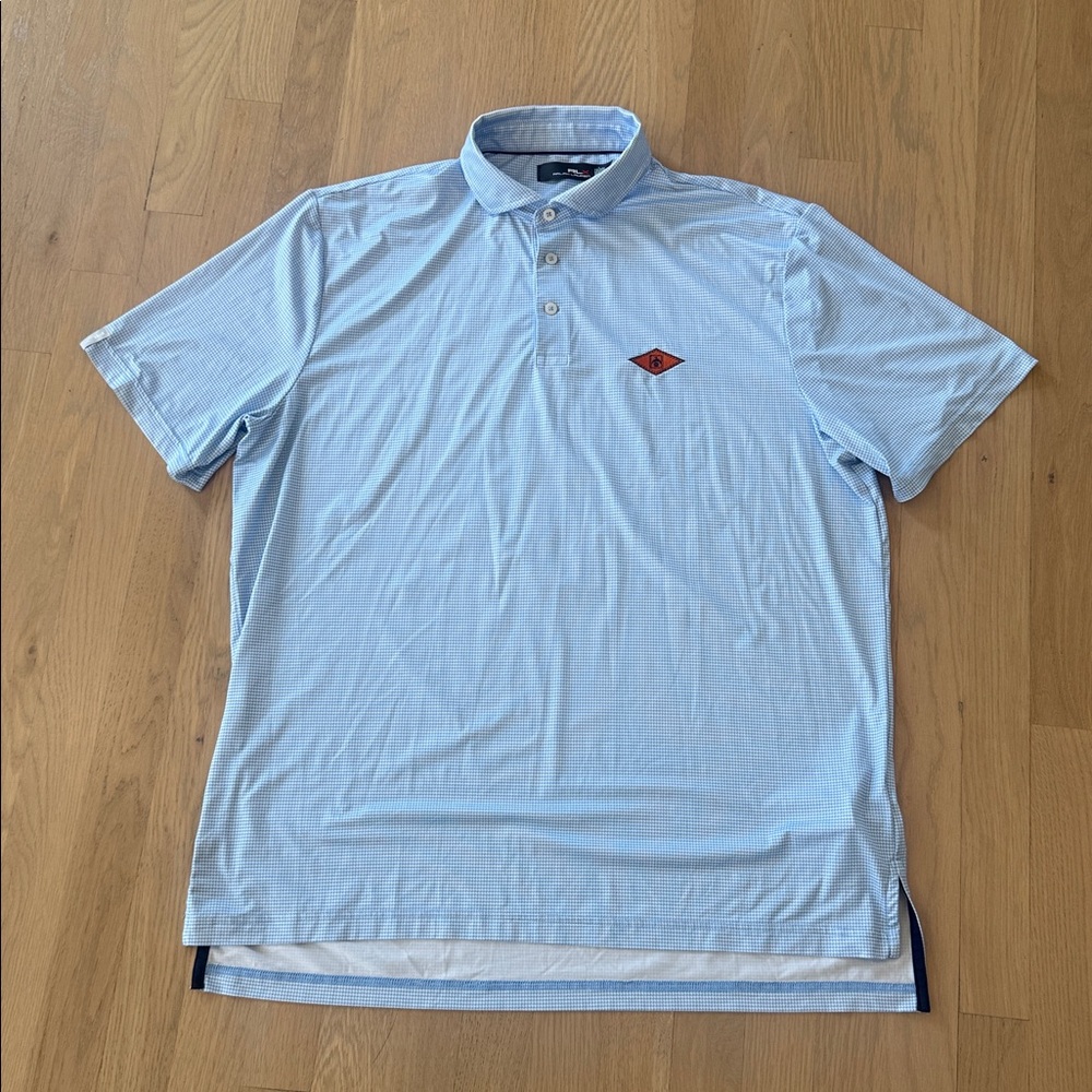 Ralph Lauren RLX Golf Polo Shirt L Indian Creek Country Club. Billionaire bunker